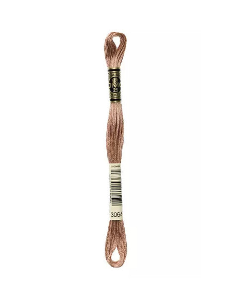 Fil à broder, Mouliné Spécial DMC Art 117, 8 m, Beige foncé (3064)
