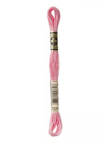 Fil à broder, Mouliné Spécial DMC Art 117, 8 m, Rose églantine (3326)