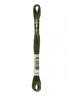 Fil à broder, Vert Olivier, 3051