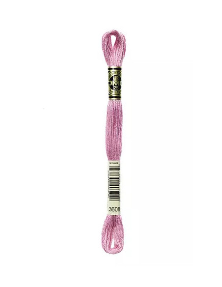 Fil à broder, Rhododendron rose, 3608