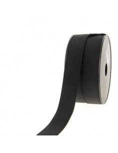 Élastique côtelé, 25mm, noir