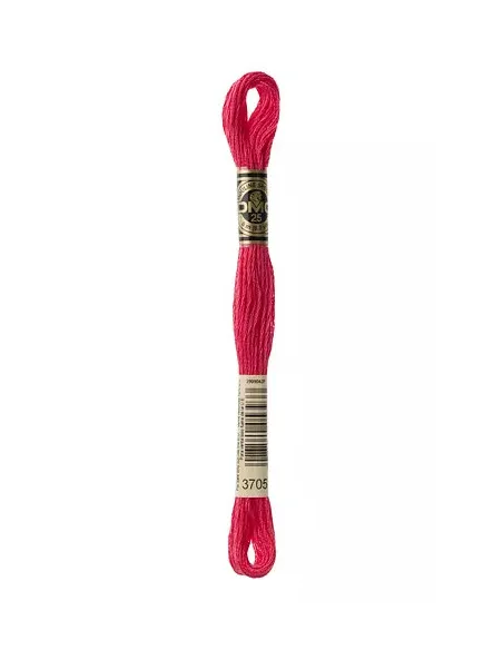 Fil à broder, Mouliné Spécial DMC Art 117, 8 m, Rouge clair (3705)