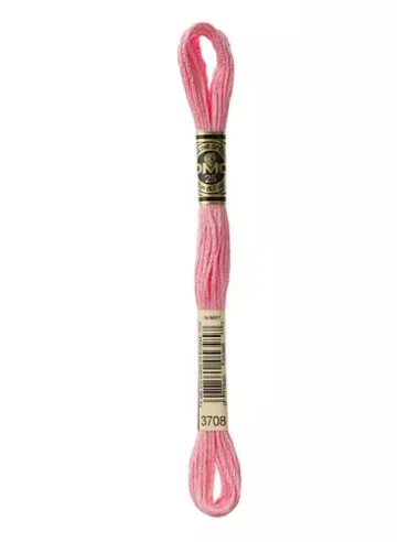 Fil à broder, Mouliné Spécial DMC Art 117, 8 m, Rose Azalée (3708)