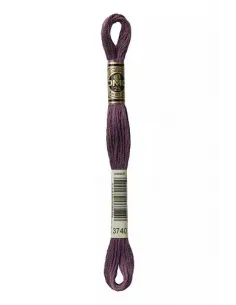 Fil à broder, Mouliné Spécial DMC Art 117, 8 m, Bois de violette (3740)