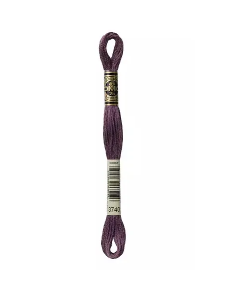 Fil à broder, Mouliné Spécial DMC Art 117, 8 m, Bois de violette (3740)