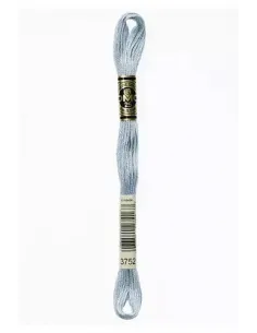 Fil à broder, Mouliné Spécial DMC Art 117, 8 m, Bleu porcelaine clair (3752)