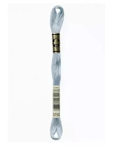 Fil à broder, Mouliné Spécial DMC Art 117, 8 m, Bleu porcelaine clair (3752)