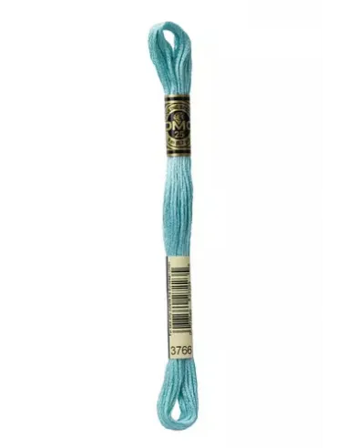 Fil à broder, Mouliné Spécial DMC Art 117, 8 m, Bleu vert (3766)