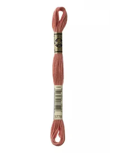 Fil à broder, Mouliné Spécial DMC Art 117, 8 m, Or rose (3778)