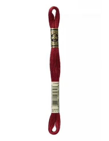 Fil à broder, Mouliné Spécial DMC Art 117, 8 m, Cuir Rouge (3777)