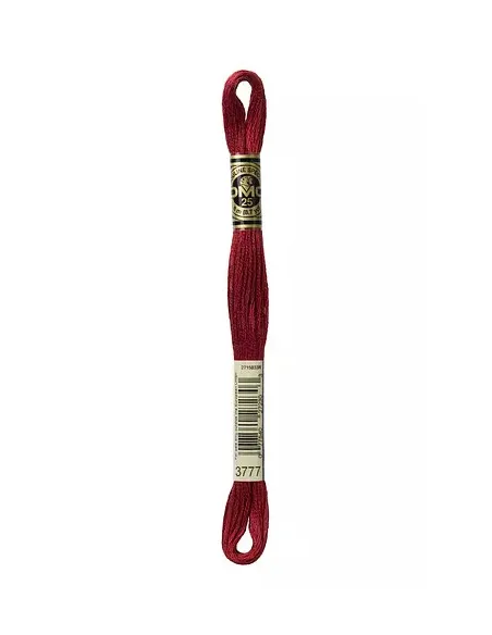 Fil à broder, Mouliné Spécial DMC Art 117, 8 m, Cuir Rouge (3777)