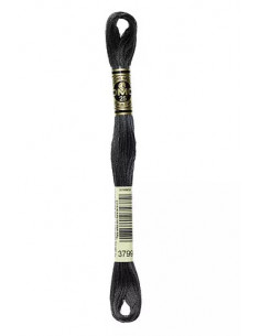 Fil à broder, Gris anthracite, 3799