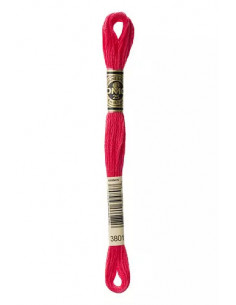 Fil à broder, Rouge tulipe, 3801