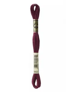 Fil à broder, Mouliné Spécial DMC Art 117, 8 m, Aubergine (3802)