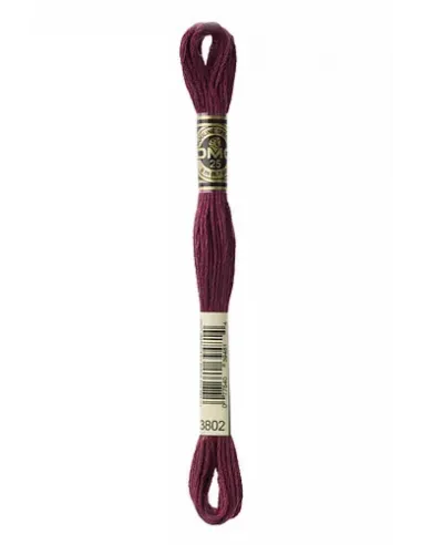 Fil à broder, Mouliné Spécial DMC Art 117, 8 m, Aubergine (3802)