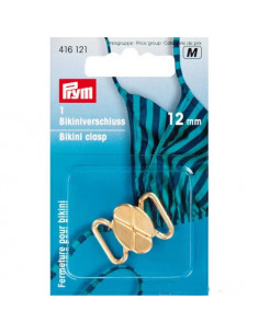 Clips pour bikinis et ceintures, boucle, 12mm, or