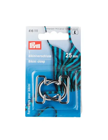 Clips bikini & ceintures Prym argent 25 mm | Zephyr Tissus