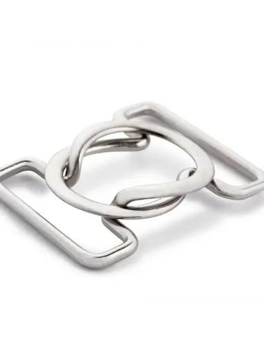 Clips bikini & ceintures Prym argent 25 mm | Zephyr Tissus