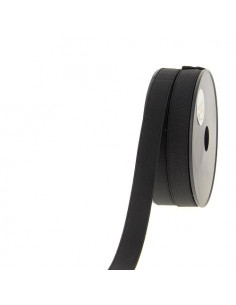 Élastique côtelé, 20mm, noir