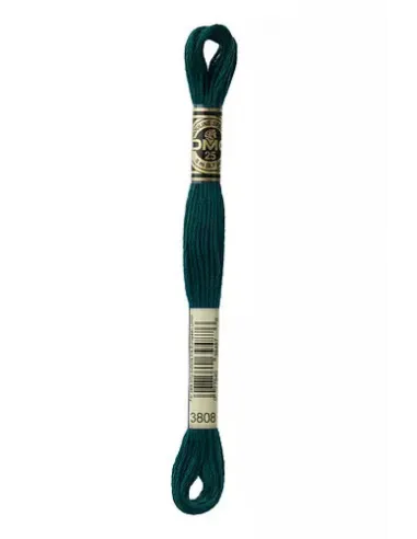 Fil à broder, Mouliné Spécial DMC Art 117, 8 m, Bleu pétrole (3808)