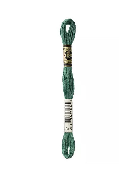 Fil à broder, Mouliné Spécial DMC Art 117, 8 m, Vert amandier (3815)