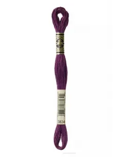 Fil à broder, Mouliné Spécial DMC Art 117, 8 m, Raisin (3834)