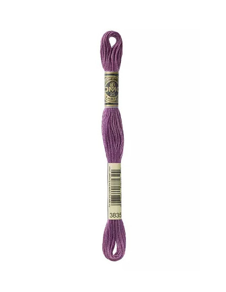 Fil à broder, Mouliné Spécial DMC Art 117, 8 m, Violet pourpre (3835)