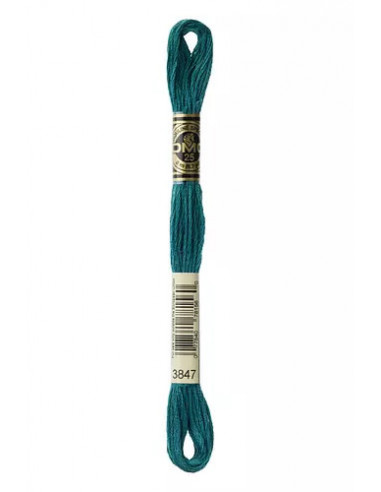 Fil à broder, Mouliné Spécial DMC Art 117, 8 m, Vert chinois (3847)