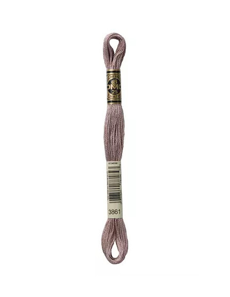 Fil à broder, Mouliné Spécial DMC Art 117, 8 m, Taupe clair (3861)