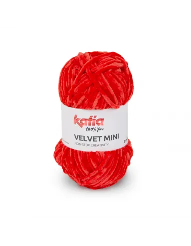 Fil Katia, Velvet Mini, Coloris au choix, Crochet 6-6.5mm, 100% Polyester