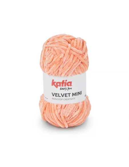 Fil Katia, Velvet Mini, Coloris au choix, Crochet 6-6.5mm, 100% Polyester