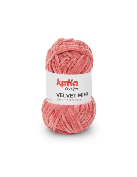 Fil Katia, Velvet Mini, Coloris au choix, Crochet 6-6.5mm, 100% Polyester
