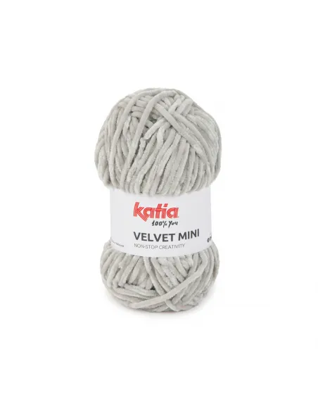 Fil Katia, Velvet Mini, Coloris au choix, Crochet 6-6.5mm, 100% Polyester