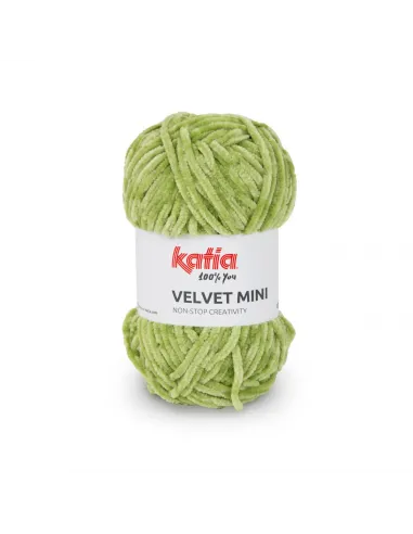 Fil Katia, Velvet Mini, Coloris au choix, Crochet 6-6.5mm, 100% Polyester