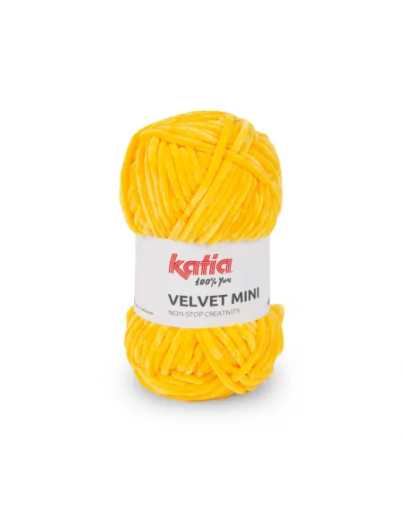 Fil Katia, Velvet Mini, Coloris au choix, Crochet 6-6.5mm, 100% Polyester