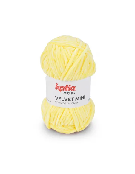 Fil Katia, Velvet Mini, Coloris au choix, Crochet 6-6.5mm, 100% Polyester