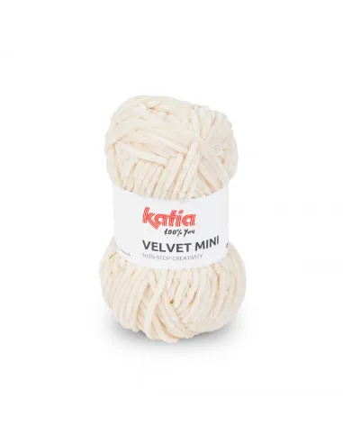 Fil Katia, Velvet Mini, Coloris au choix, Crochet 6-6.5mm, 100% Polyester