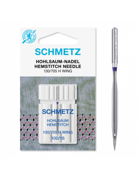 Aiguille machine à coudre lancéolée / aiguille sabre Wing, 100