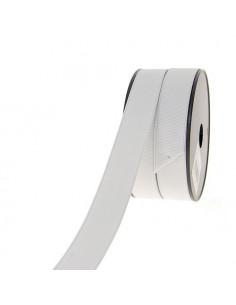 Élastique côtelé, 30mm, blanc