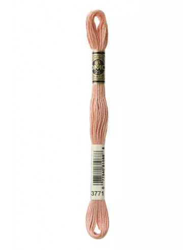 Fil à broder, Mouliné Spécial DMC Art 117, 8 m, Sable rose (3771)