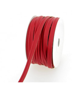 Passepoil simili cuir, 10 mm, rouge