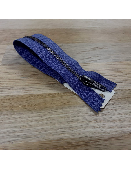 Fermeture Eclair Z14,Métal, bleu bugatti, 15cm