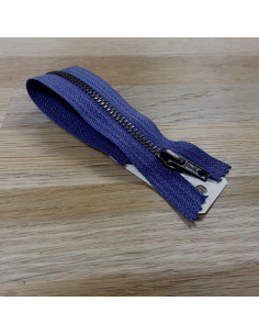 Fermeture Eclair Z14, Métal, bleu bugatti, 12cm