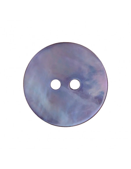 Bouton 2 trous, Ø 15mm, nacre, lilas