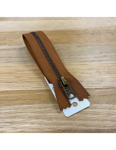 Fermeture à glissière Prym Z14 20 cm marron | Zephyr Tissus