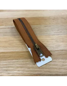 Fermeture à glissière Prym Z14 marron 12 cm | Zephyr Tissus