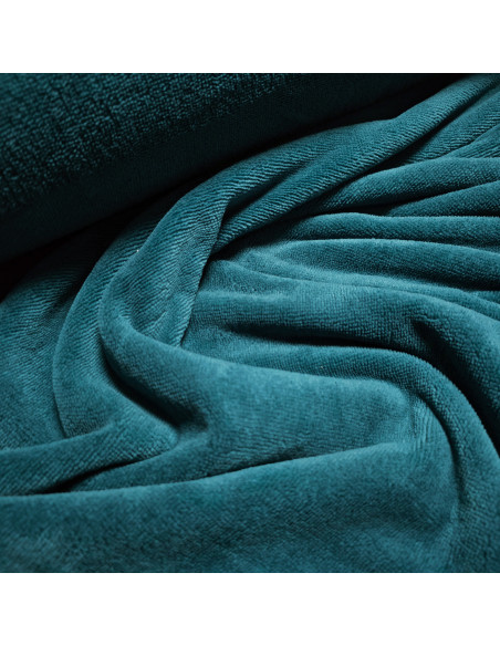 Eponge de bambou doudou, bleu paon