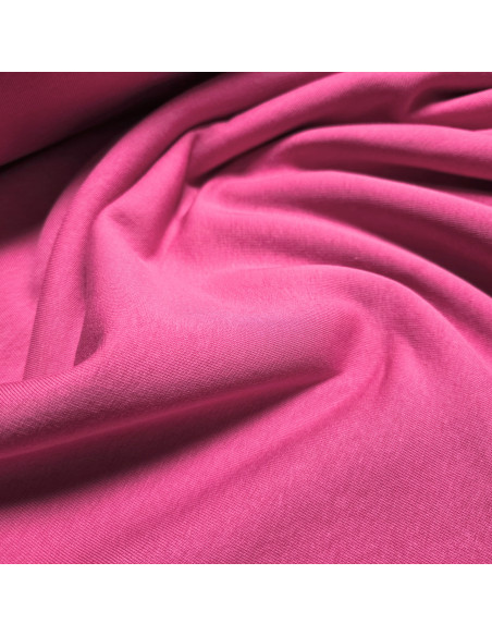 Tissu, Molleton Épais Uni, Rose Fuchsia, Laize 160 cm, 70% Coton 30% Polyester