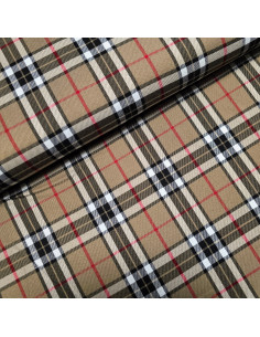 Tartan beige noir, burberry