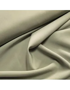 Tissu, Sergé Microfibre Stretch, Vert Amande, Laize 145 cm, 94% Polyester 6% Élasthanne 2